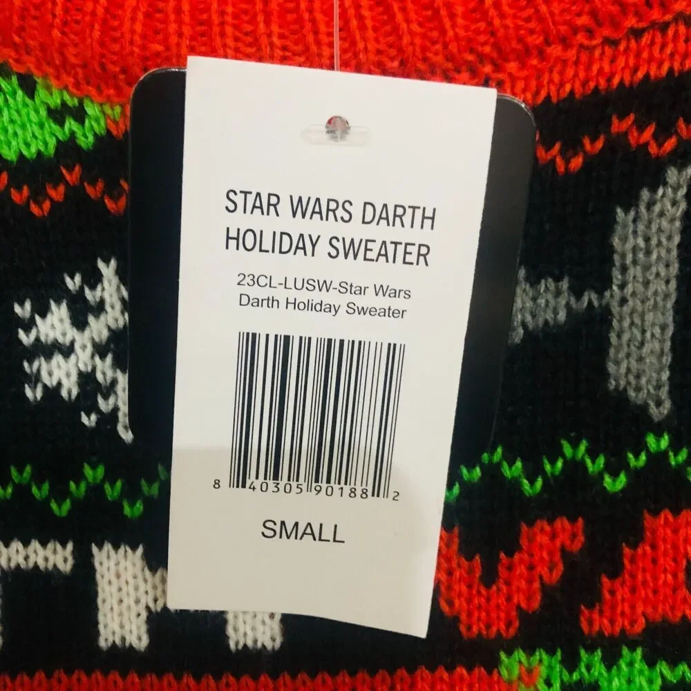 Geeknet Star Wars Darth Vader Holiday Men's Sweater GameStop Exclusive Small NWT